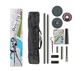 Pro-Fit Professional Portable Spinning Dance Pole with attachable LED Dance Light and Carry Bag