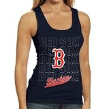 MLB Boston Red Sox Ladies Navy Blue Repeater Tank Top (Large)