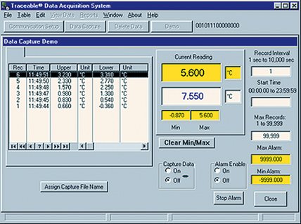 TIP TEMPerature Products COCSEN055: Data Acquisition Software