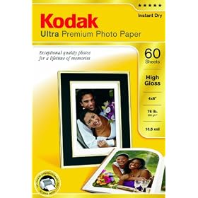 Kodak Ultra Premium Photo Paper High Gloss - 60 sheets - 4 x 6
