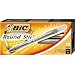 BIC Round Stic Ball Pen, Fine Point (0.8 mm), Black, 12 Pens (3 Packages of 12 Pens)