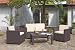 Jardin 189225 Victoria Lounge Gruppe Vollkunststoff, mocca