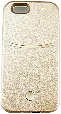 iPhone 6 plus Illuminated Cell Phone Case with 1500mAh Portable Power Source Yayan iPhone 6S plus Led Illuminated Case Great for a Bright Selfie and Facetime,Dimmable-Light Gold
