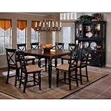 Northern Heights 9 Pc Bistro Set (Black Honey) (See Description)