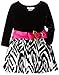 Bonnie Jean Little Girls' Dress Dropwaist Zebra Print Skirt