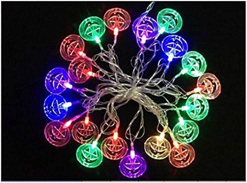 Halloween Decoration Colorful Pumpkins RGB String Lights 4M/20Led AC220V/110V Holiday Christmas Led Fairy Lights