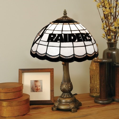 Oakland Raiders Tiffany Table Lamp