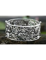 Sterling silver bangle bracelet, Sweet Strawberry