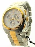 Croton Mens acier Deux Chrono Tone 3 CC311293TTDW montre Eye Date Montre