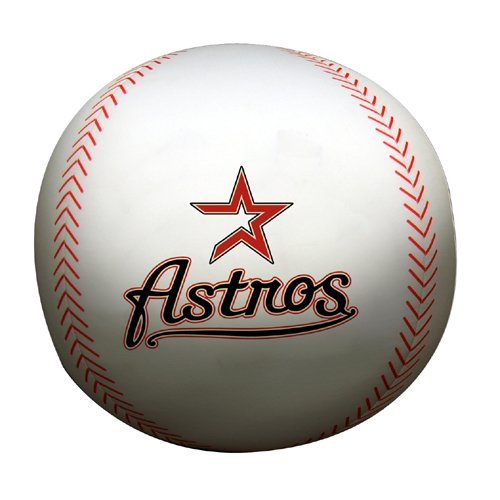 MLB Houston Astros 12-Inch Spandex Baseball Shaped Whoochie Pillow