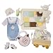 Baby Aspen My Li'l Farmhouse Wagon Plush Toy and Layette Gift Set in Wooden Wagon