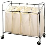 Household Essentials 6024 Laundry Sorter, Chrome Finish