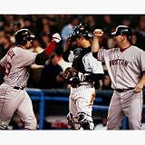 Jason Varitek Autographed with Trot Nixon 16 x 20 Photograph (Unframed)