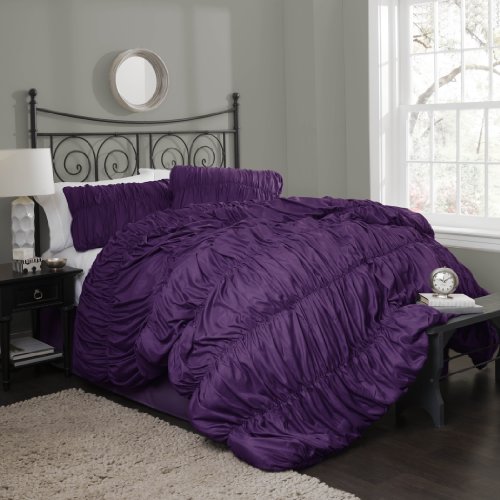 Deep Dark Purple Comforters & Bedding Sets