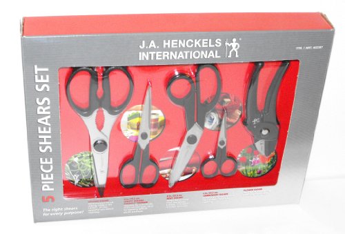 J.A. Henckels International: 5 Piece Shears Set ~ Stainless Steel