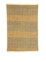 ICONS CORNER Alfombra Efecto Desgastado (Beige / Azul)