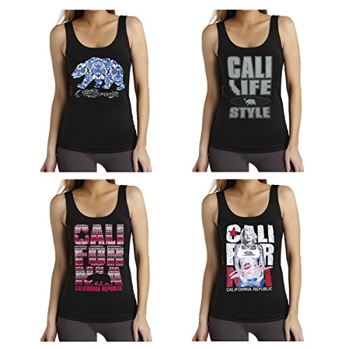 California Republic Graphic Designs Tank Top for Women
