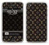 BROWN MONOGRAM Design Apple iPhone 3G/3GS 8GB 16GB 32GB Vinyl Skin Decal Cover Sticker Protector (Matte Finish)+ Free Screen Protector