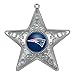 NFL New England Patriots Silver Star Ornament, Small, Silver