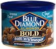 Blue Diamond Almonds Salt & Vinegar, Bold, 6-Ounce Tins (Pack of 12)