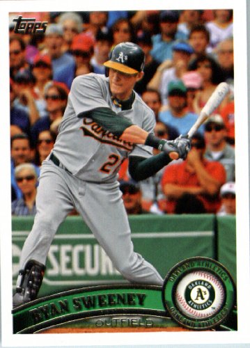 2011 Topps Limited Edition Baseball Card # OAK12 Ryan Sweeney Oakland Athletics OF In a protective screwdown display case!