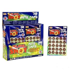 3 x Packets 8 Shot Ring Caps - Total 75 Rings (600 Shots)