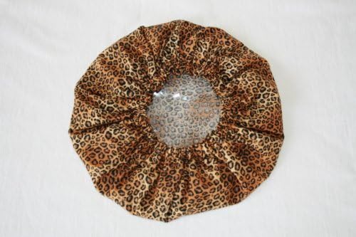 Luv 2 Lounge Leopard Shower Cap - handmade in the USA