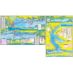 Laminated Topo Map of Lower Laguna Madre - With GPS Hotspots