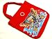 Koi Fish Ed Hardy Inspired Skull Design Tote Bag - Red with Free Gift