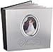 MBI 8x8 Inch Wedding Photo Album with Photo Opening Front, Silver (850014)