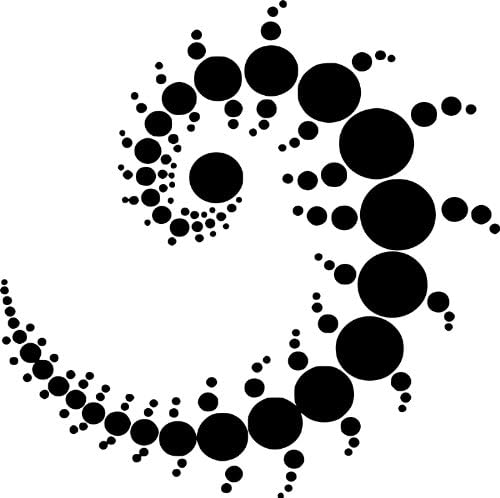 WALL CROP CIRCLES ILLUSION CENTIPEDE PATTERN DECAL VINYL UFO Alien STICKER ROOM DECORATION