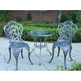 Oakland Living 3205-AP Hummingbird Outdoor Bistro Set