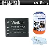 Battery Kit For Sony Cyber-Shot DSC-W530 Digital Camera Includes Extended R ....