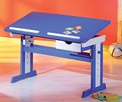 Link 40100600 ABC Schreibtisch "Paco" blau/wei?: Amazon.de: Kuche & Haushalt