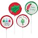 Holiday Greeting Hard Candy Lollipops-Set of eight-3 different XMAS wishes-