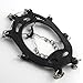 2x Black No Silp Ice Cleat Shoe Boot Tread Grips Traction Crampon Chain Winter Sport Snow w/ Pouch Carabiner