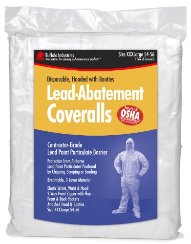 Buffalo Industries (68444) Lead Abatement Disposable Coverall - Size XXX-Large