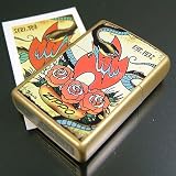 ZIPPO｜Zippo Tatto 和柄 ハニーゴールド ジッポー 24043