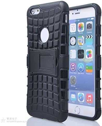 Godigi 2015 New Design Heavy Duty Rugged Dual Layer Slim Fit Cover Cover Case with Kickstand Drop-proof for iPhone 6 Plus Case with Beautiful Packaging Black