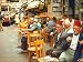 Lebanese Gentlemen sits at a steetside cafe sipping tea and smoking traditional nargh...