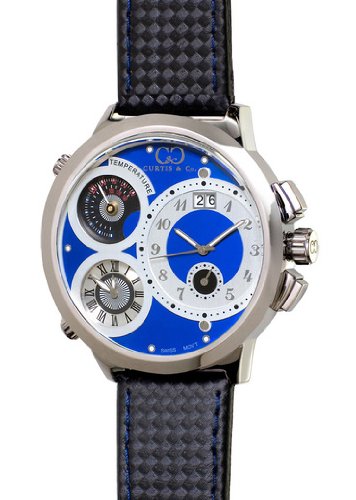 Curtis & Co. Big Time Airlock 57mm Blue Dial Swiss Made Numbered Limited Edition Watch