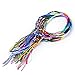 9 Colorful Braided Thread Friendship Bracelets Wrist Ankle Bracelet Hippie (Random Color)