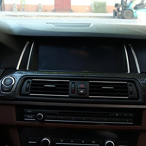 Ruicer Chrome Matt Navigation Video Screen Trim for BMW 5 Series 2011-2015