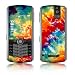 Tie Dyed Design Protective Skin Decal Faceplate for Blackberry Pearl 8100/ Pearl 8110 Cell Phones