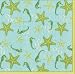 Caspari Set of Two Seafriends Cocktail Napkins packages, 20 per package
