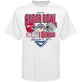 Arkansas Razorbacks vs. Ohio State Buckeyes Youth White 2011 Sugar Bowl Dueling Helmets T-shirt