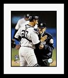 Jorge Posada and Yogi Berra New York Yankees MLB 1st Pitch Framed 8 x 10 Photograph