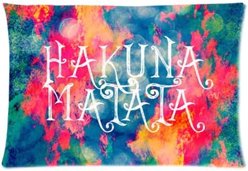 Honey Pillowcase Hakuna Matata Standard 20x30 Inch Pillow Cover One Side