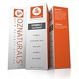 OZNaturals Facial Cleanser Contains Powerful Vitamin C - This Natural Face Wash Is The Most Effective Anti Aging Cleanser Available - Deep Cleans Your Pores Naturally For A Healthy, Radiant Glow!