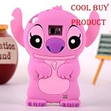 Cool Buy's Authentic PINK Lilo and Stitch 3D Soft Case Cover For Samsung Galaxy i9100 S II